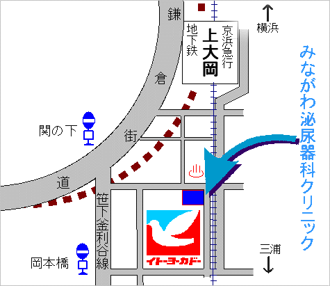 泌尿器科,横浜,地図